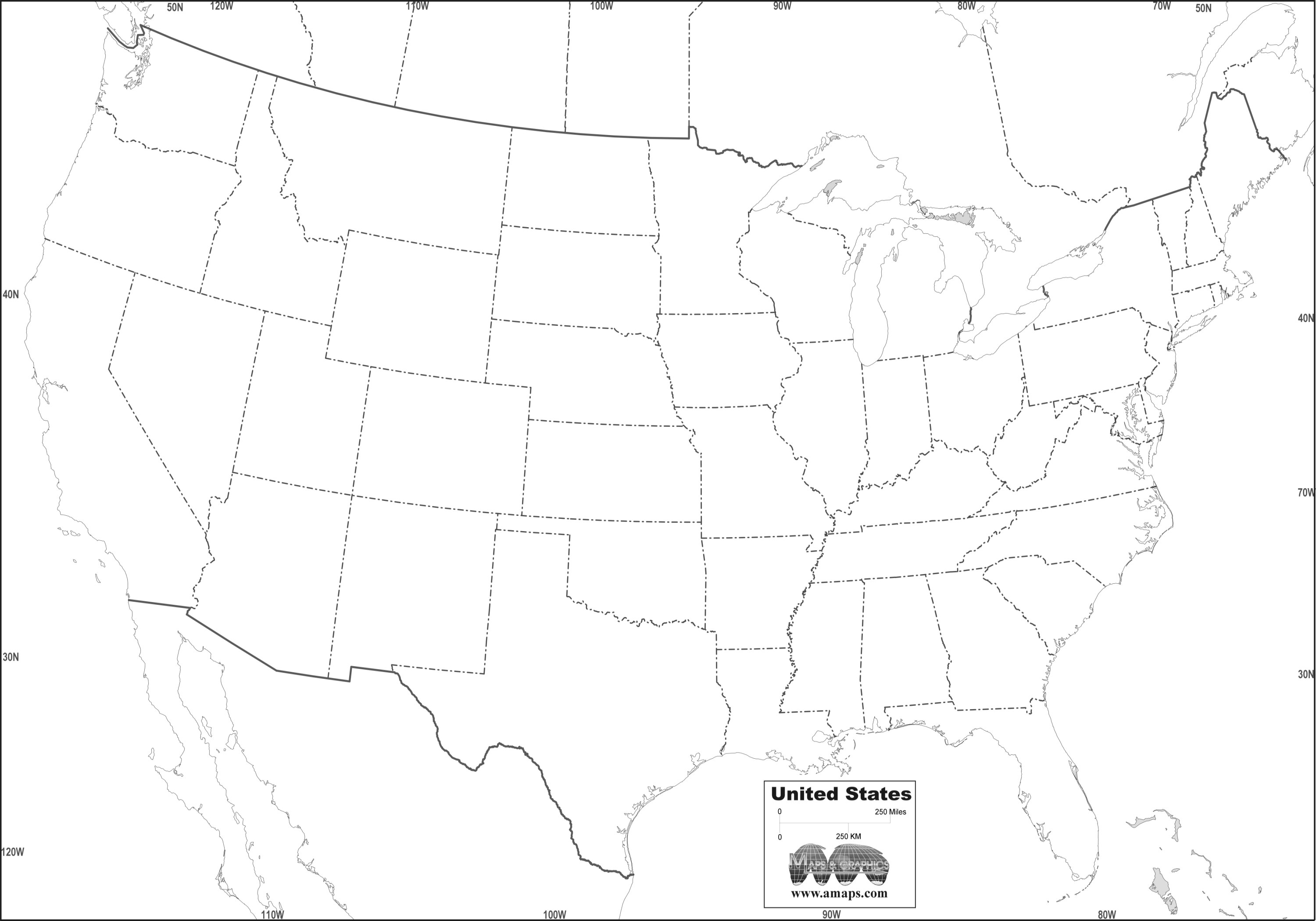 Blank State Map